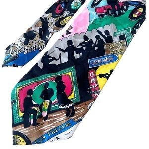 Vintage Nicole Miller Silk Novelty Neck Tie